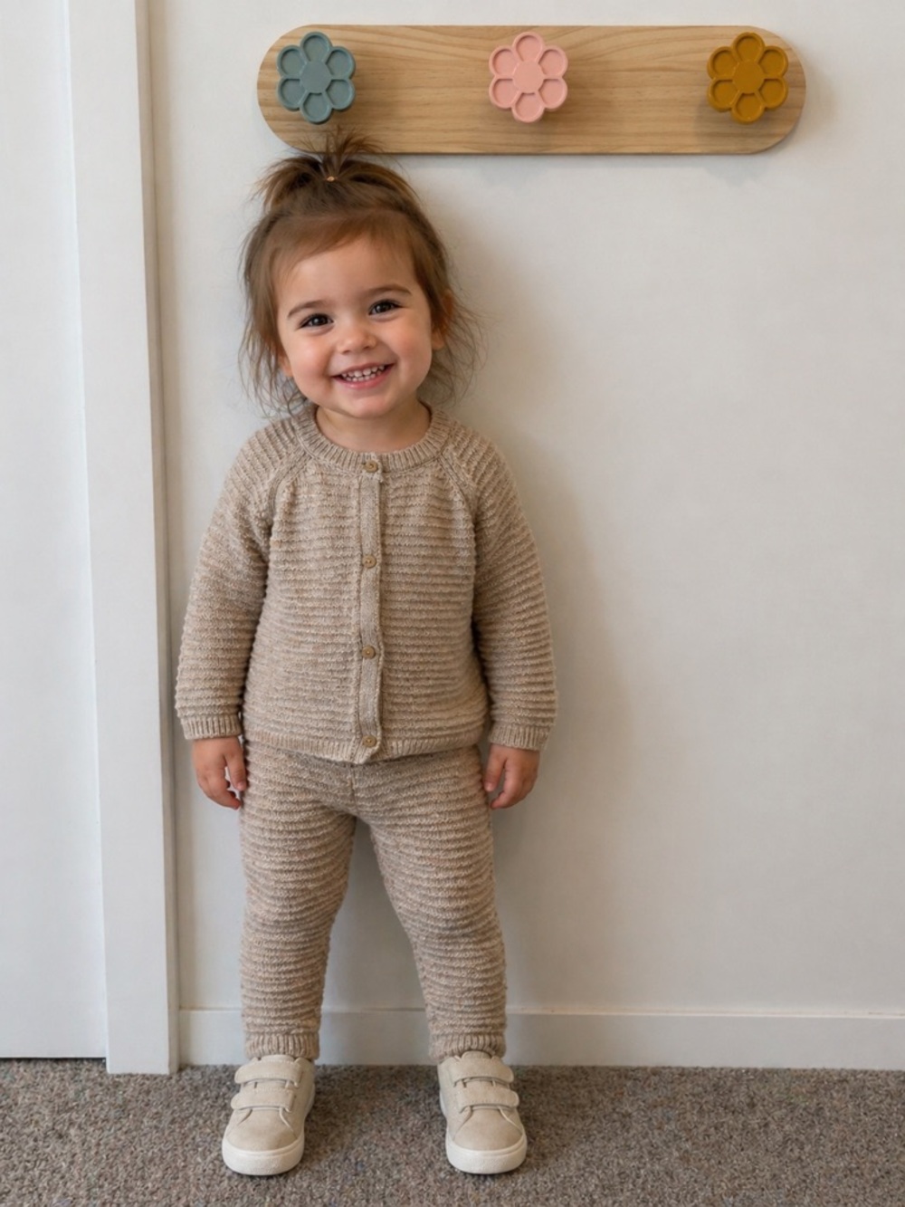 Petite Maison x Nono Neutral Knit Baby Sweater Set